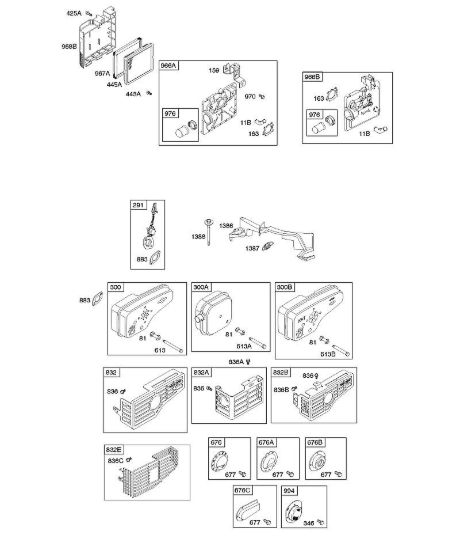 A - Depuratore aria, sistema di scarico B&S - 12 €¦ 12H802-2016-B1 brand Stihl